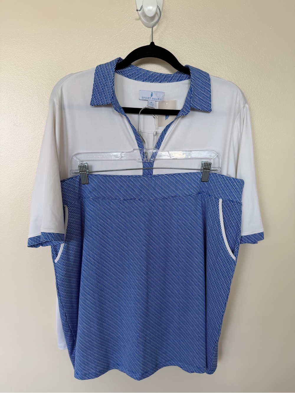 SPORT HALEY Royal Blue & White Golf Polo & Matching Skort Set